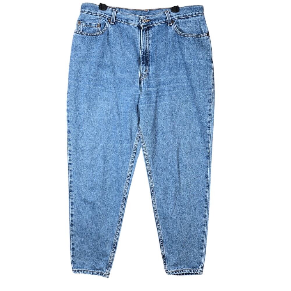 VTG Levis 550 Jeans Womens 18W Short Relaxed Fit Tapered Mom High Waist Y2K 2001
